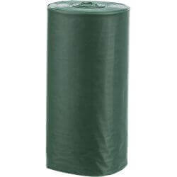 Sacs ramasse crottes, compostables, 10 rouleaux de 10 sacs, vert forêt