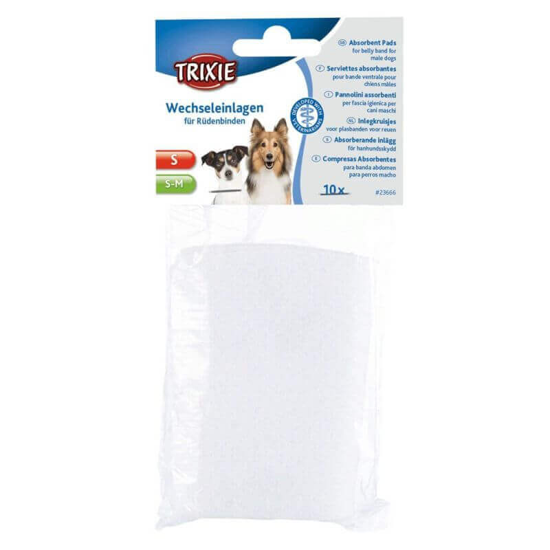 Serviettes absorbantes bande ventrale chiens mâles, S, S–M, 10 Pcs