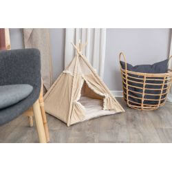 Tipi Boho, 55 × 65 × 55 cm, beige