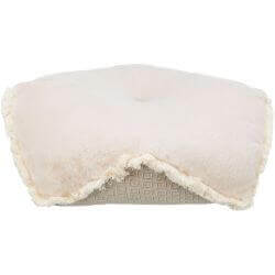 Coussin Boho, angulaire, 70 × 70 cm, beige