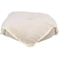 Coussin Boho, angulaire, 70 × 70 cm, beige