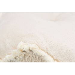 Coussin Boho, angulaire, 70 × 70 cm, beige