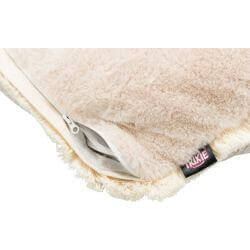 Coussin Boho, angulaire, 70 × 70 cm, beige