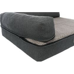 Vital sofa Bendson, angulaire, 100 × 80 cm, gris foncé/gris clair