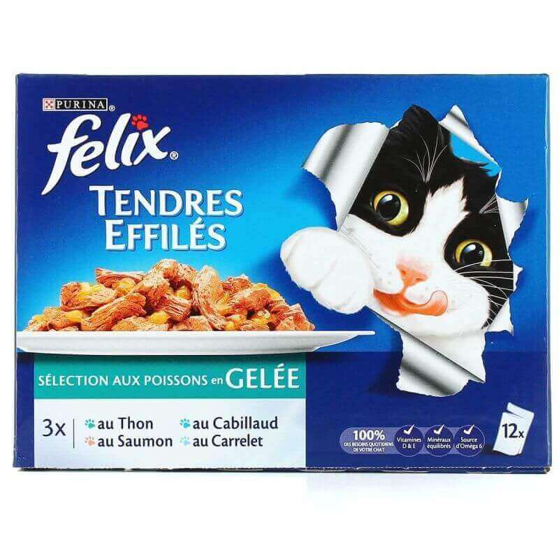 Félix Effilés en gelée aux poissons Félix Effilés en gelée aux poissons