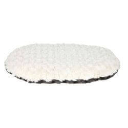 Coussin Kaline, ovale, 70 × 47 cm, gris/crème