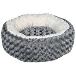 Lit Kaline, rond, ø 70 cm, gris/crème