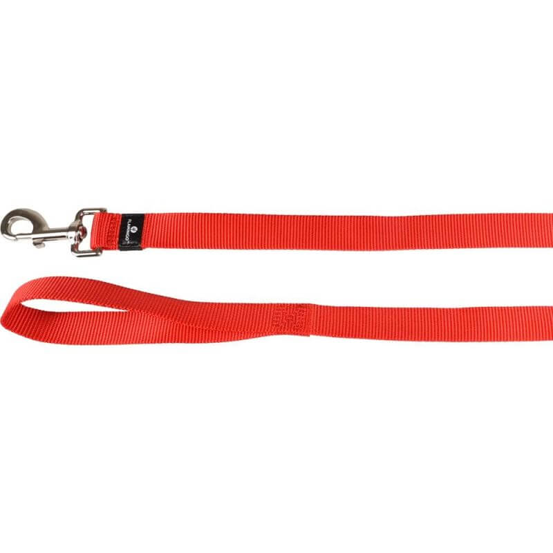 LAISSE ZIGGI ROUGE 300CM 25MM