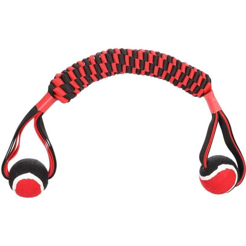 JCHIEN MOVAS BÂTON TISSÉ AVEC BALLE DE TENNIS ROUGE/NOIR 60CM JCHIEN MOVAS BÂTON TISSÉ AVEC BALLE DE TENNIS ROUGE/NOIR 60CM