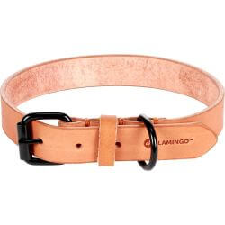 COLLIIER LEANO COGNAC M/L 38-48CM 25MM