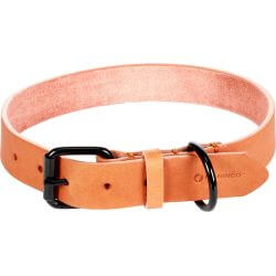 COLLIIER LEANO COGNAC XL 47-57CM 30MM