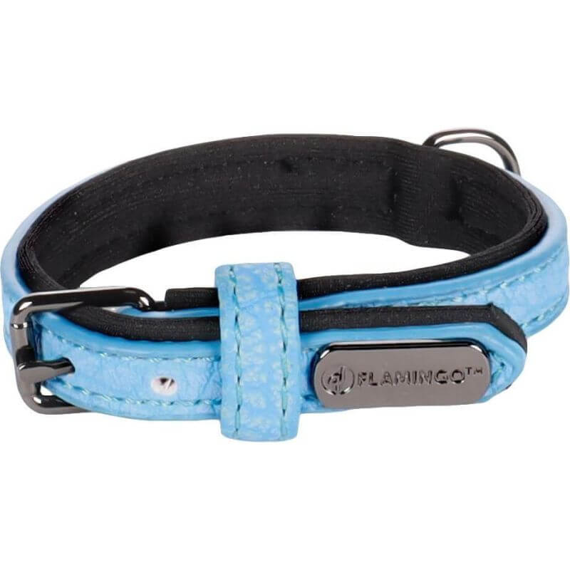 COLLIER LEZA BLEU XS/S 24/30CM 15MM