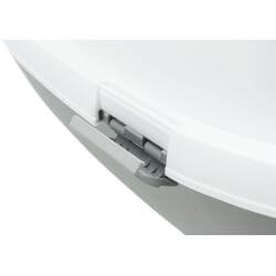 Bac à litière Primo XXL Top avec couvercle, 56 × 47 × 71 cm, gris/blanc