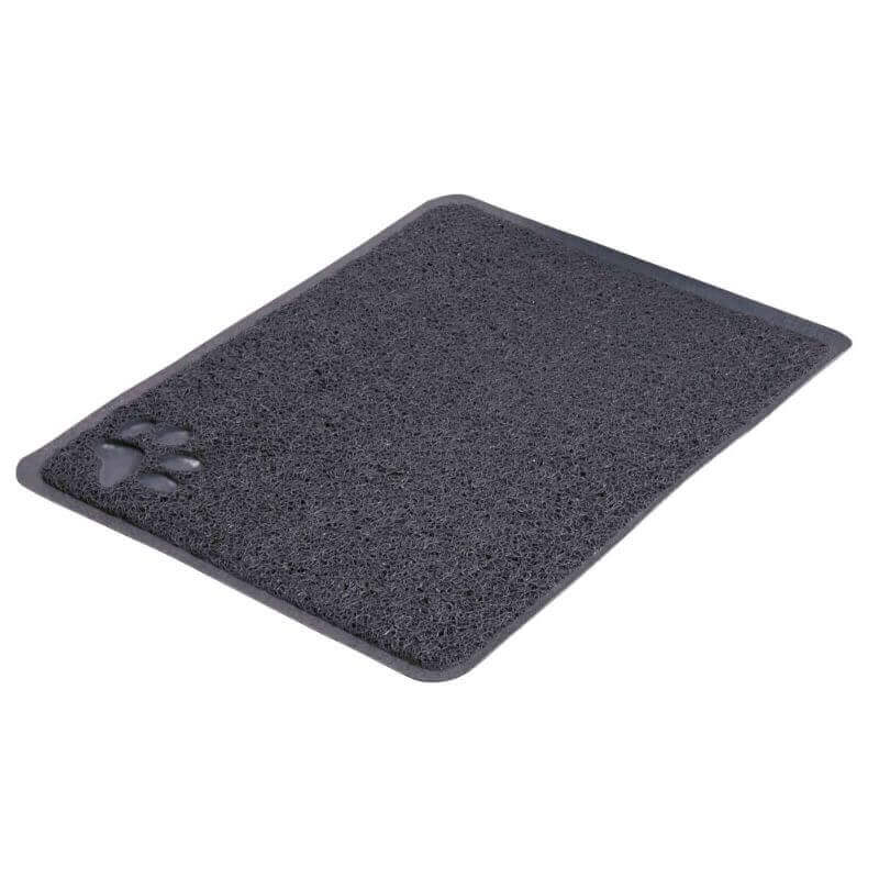 Tapis pour bac à litière, en PVC, 40 × 60 cm, anthracite