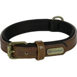COLLIER LYABO BRUN M 36/44CM 20MM