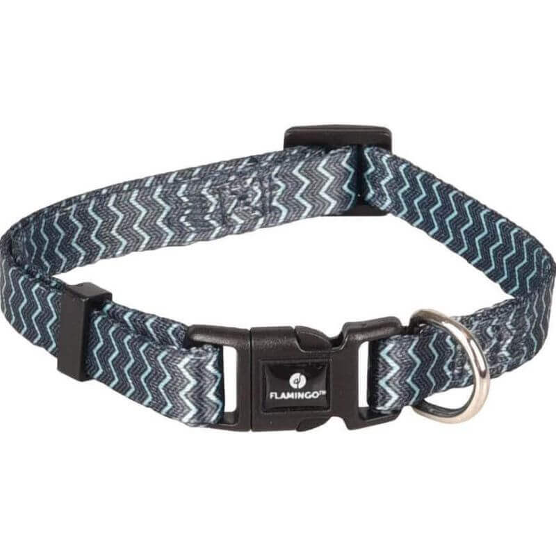 COLLIER SINAM VERT/GRIS XS 20-35CM 10MM COLLIER SINAM VERT/GRIS XS 20-35CM 10MM