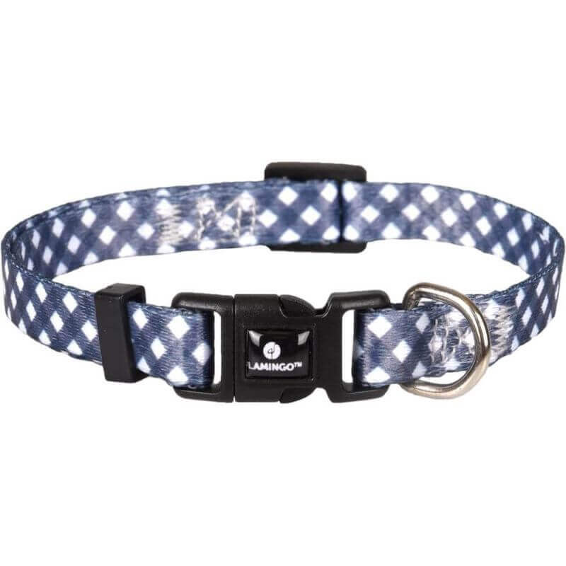 COLLIER SALOME GRIS/BLANC M 40-55CM 20MM COLLIER SALOME GRIS/BLANC M 40-55CM 20MM