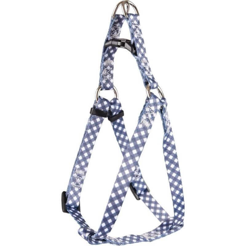 HARNAIS STEP&GO SALOME GRIS/BLANC L 50-70CM 25MM