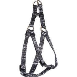 HARNAIS STEP&GO SADIE NOIR/BLANC XS 30-40CM 10MM