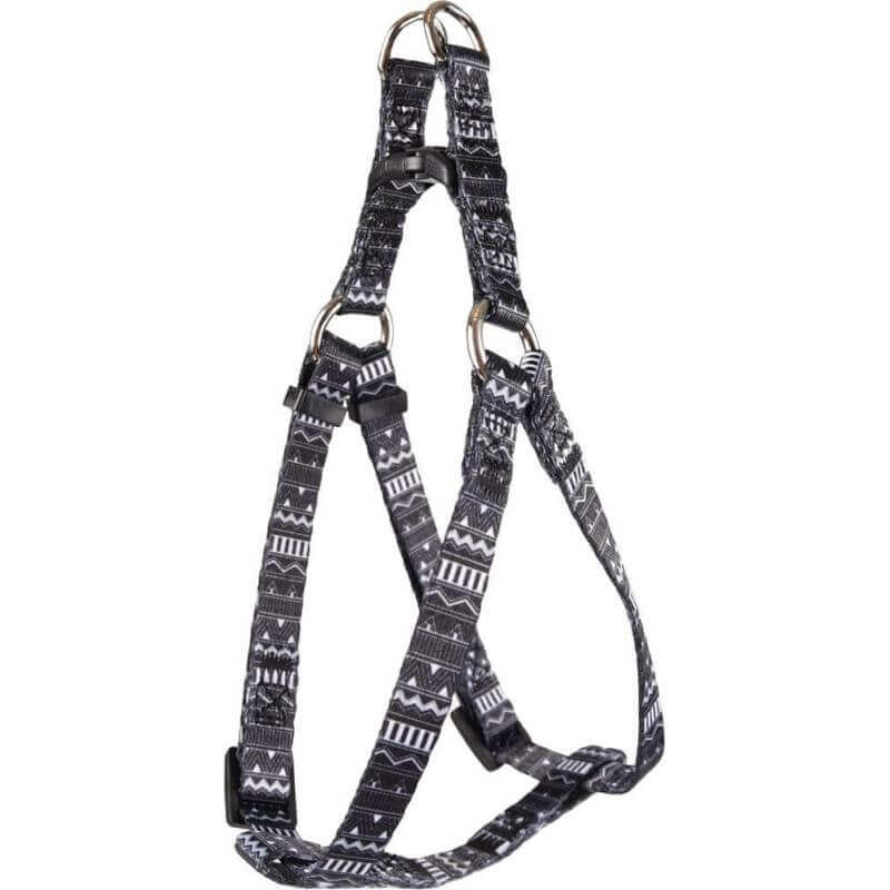 HARNAIS STEP&GO SADIE NOIR/BLANC XS 30-40CM 10MM