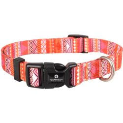 COLLIER SYB ORANGE/ROSE/BLANC XS 20-35CM 10MM
