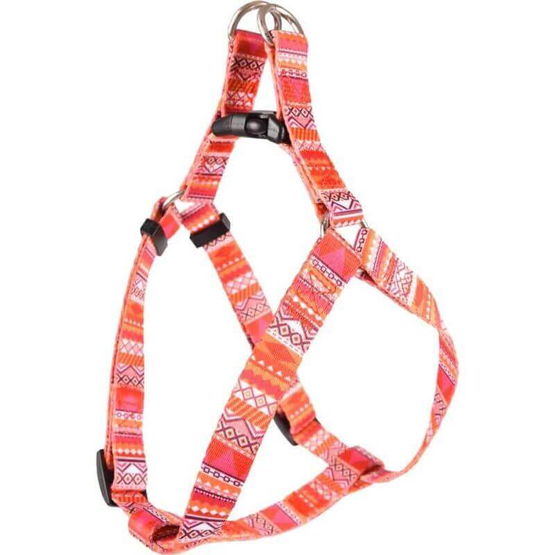 HARNAIS STEP&GO SYB ORANGE/ROSE/BLANC XS 30-40CM 10MM HARNAIS STEP&GO SYB ORANGE/ROSE/BLANC XS 30-40CM 10MM