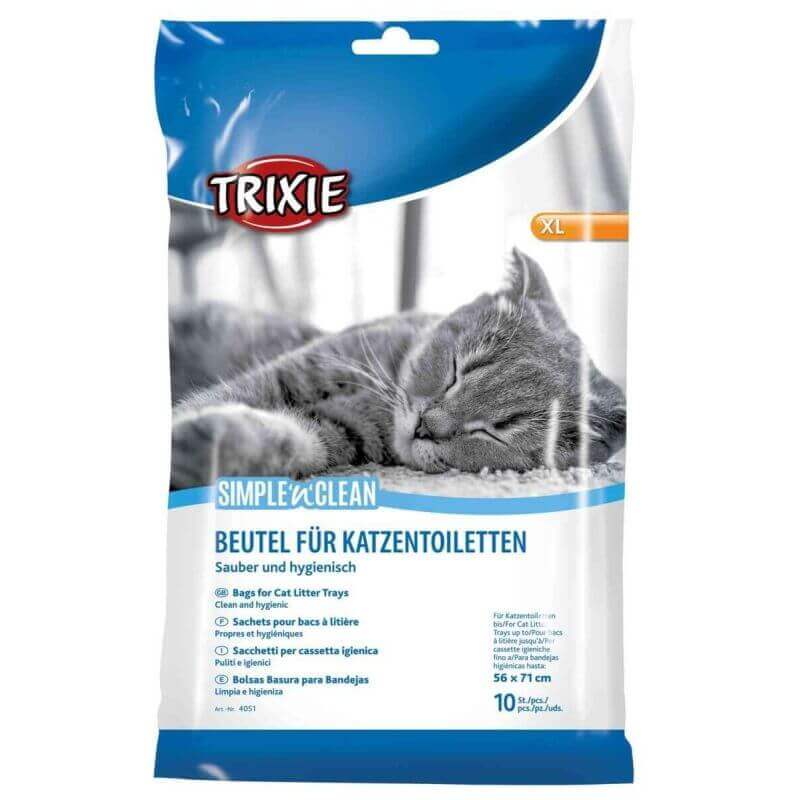 Simple'n'Clean Sachets pour bacs à litière, XL, 10 Pcs Simple'n'Clean Sachets pour bacs à litière, XL, 10 Pcs