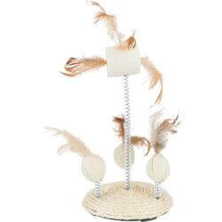 Jouet sur ressort spiral, en luffa/sisal, ø 15 × 30 cm