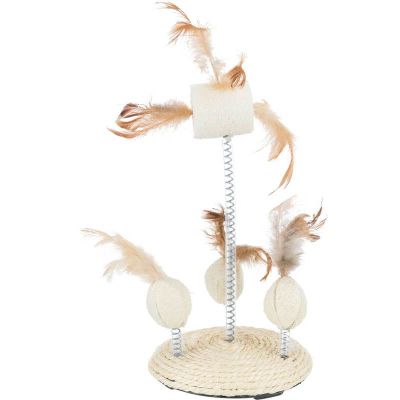 Jouet sur ressort spiral, en luffa/sisal, ø 15 × 30 cm Jouet sur ressort spiral, en luffa/sisal, ø 15 × 30 cm