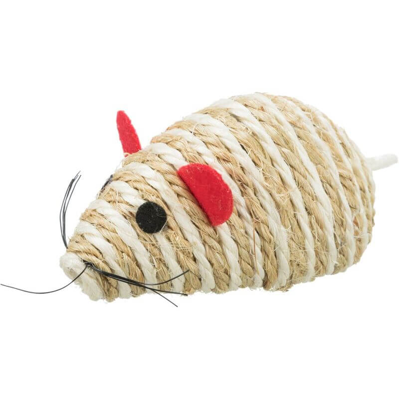 Souris XXL, en sisal, catnip, 10 cm