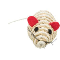 Souris XXL, en sisal, catnip, 10 cm