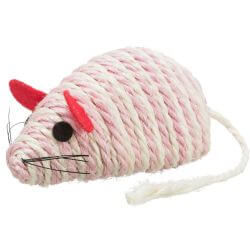 Souris XXL, en sisal, catnip, 10 cm