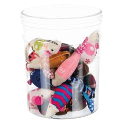 Souris/poisson, en peluche/tissu, catnip, 9–12 cm