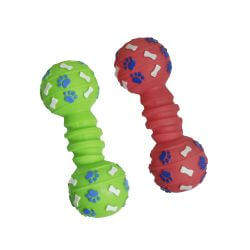 JOUET VINYL ASSORT DUMBBELL 6x16cm