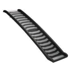 Rampe pliante, en plastique/TPR, 39 × 160 cm, noir/gris