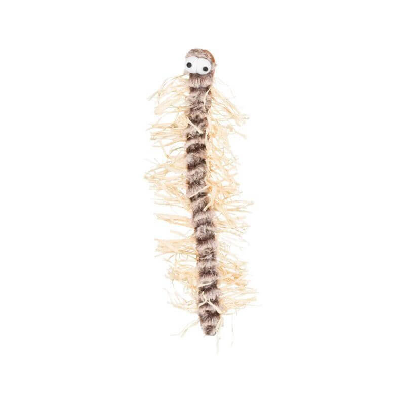 Mille-pattes, en peluche/raphia, 33 cm Mille-pattes, en peluche/raphia, 33 cm
