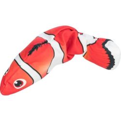 Poisson frétillant, en tissu, catnip, 26 cm