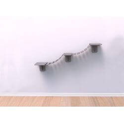 Echelle d'escalade pour montage mural, 150 × 30 cm, taupe
