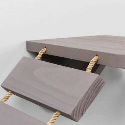 Echelle d'escalade pour montage mural, 150 × 30 cm, taupe