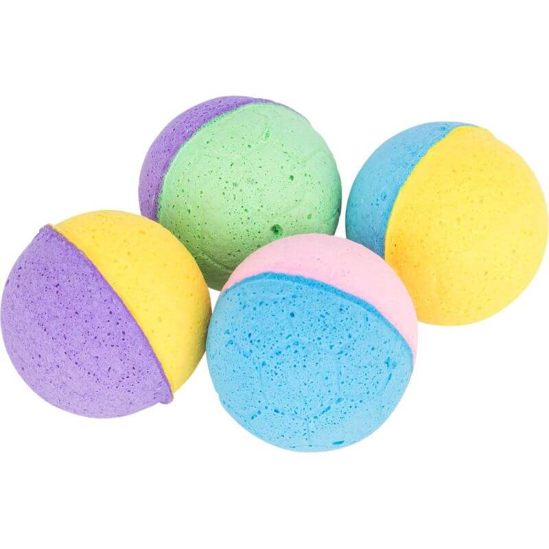 Balle souple, en caoutchouc doux, ø 4,5 cm, 4 Pcs Balle souple, en caoutchouc doux, ø 4,5 cm, 4 Pcs