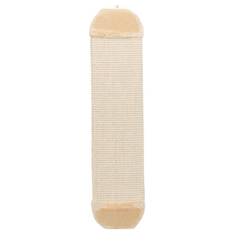 Griffoir XL, tapis en sisal/en peluche, catnip, 18 × 78 cm, naturel/beige