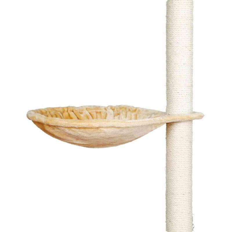 Hamac p. arbres à chat, grand, poil longue-peluche, ø 45 cm, beige Hamac p. arbres à chat, grand, poil longue-peluche, ø 45 cm, beige