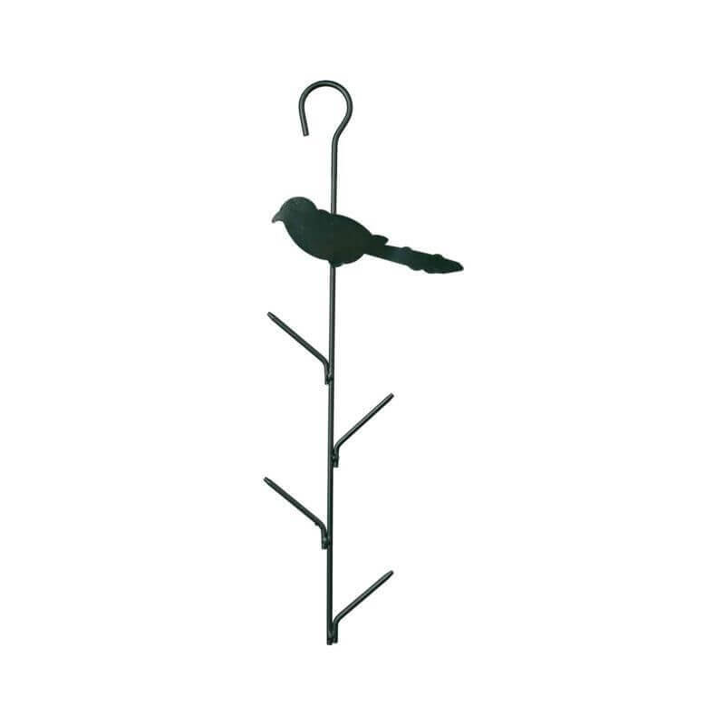 Mangeoire boule de graisse oiseau, en métal, 9 × 40 cm, vert foncé