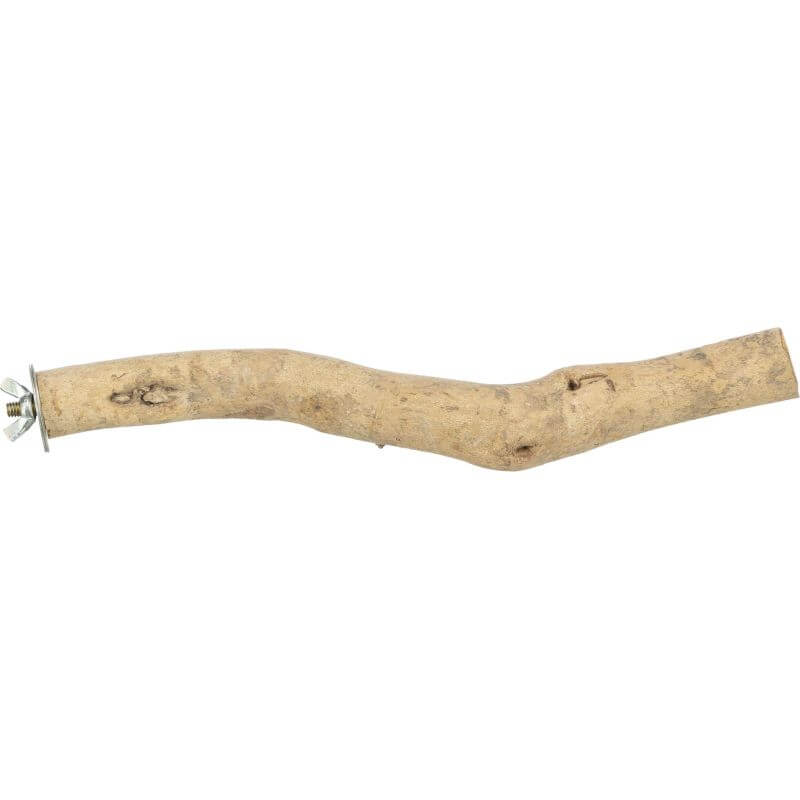 Perchoir avec fixation de vis, en bois d'écorce, 45 cm/ø 25–50 mm