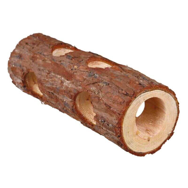 Tube tunnel, souris, en bois d'écorce, ø 7–8 cm x 30 cm