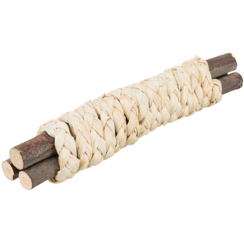 Bâtonnets en bois avec paille, 15 × 3 cm