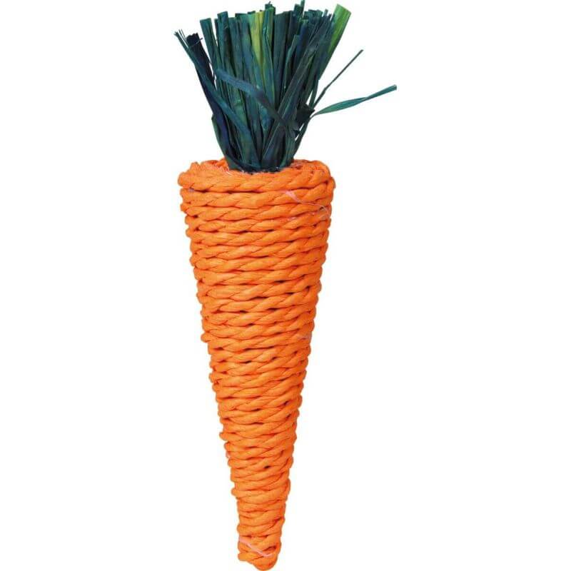 Jouet carotte, en fil de papier, 18 cm