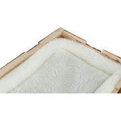 Maison Tilde + lit, cochon d'Inde, bois d'écorce, 39 × 22 × 29 cm