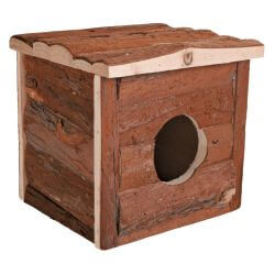 Maison Jerrik, hamster, en bois d'écorce, 15 × 14 × 13 cm