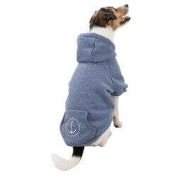 BE NORDIC sweat à capuche Flensburg, M: 45 cm, bleu